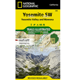 National Geographic Trails Illustrated Yosemite SW: Yosemite Valley and Wawona Map