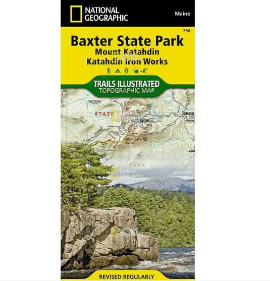 National Geographic Trails Illustrated Baxter State Park [Mount Katahdin, Katahdin Iron Works]