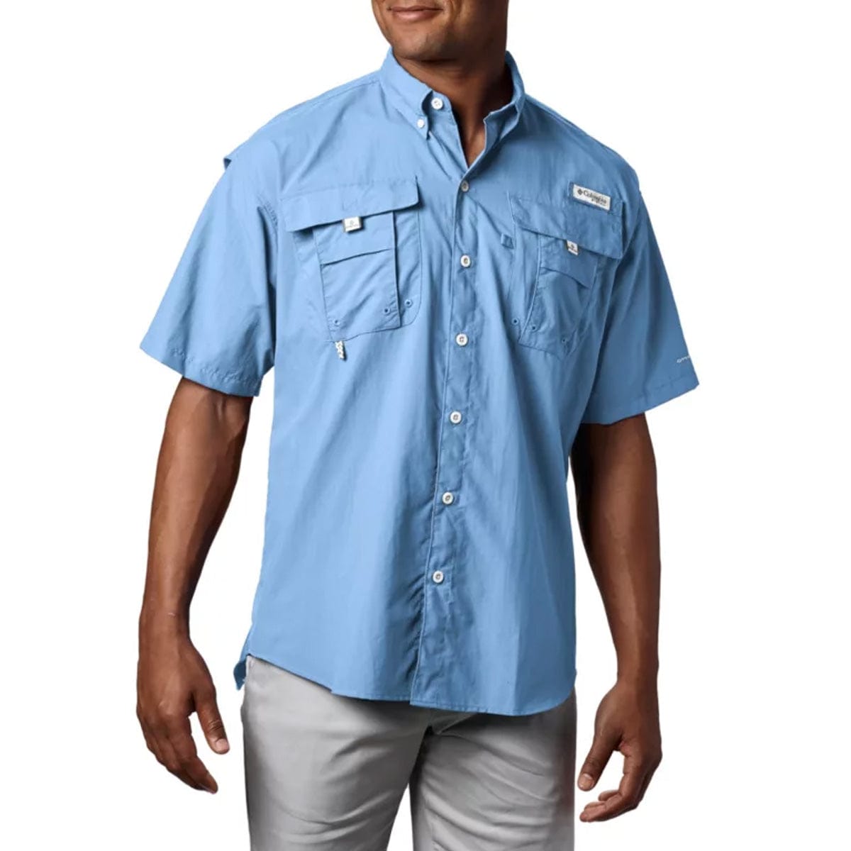 Columbia Men's Bahama II Short Sleeve Shirt, SAIL, XX-Large