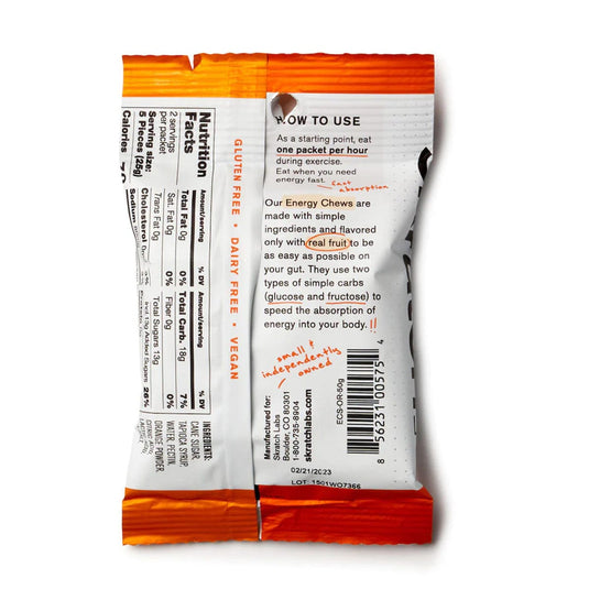 Skratch Orange Energy Chews Sport Fuel