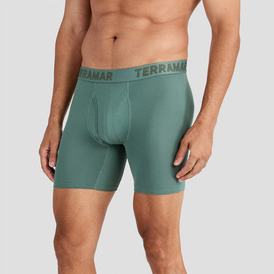 Terramar Men's Ventilator 3 Pack Boxer Brief