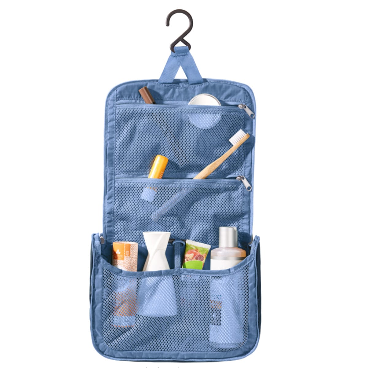 deuter travel toiletry bags Wash Center II Caspia/Raisin - Bag Does not contain any PFCs Deuter Wash Bag II -