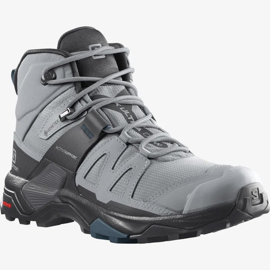 Salomon x Ultra 4 Mid GTX Women's, Quarry / Black / Legion Blue / 9.5