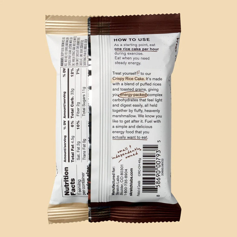 Load image into Gallery viewer, Skratch Chocolate &amp; Mallow Sport Crispy Rice Cake
