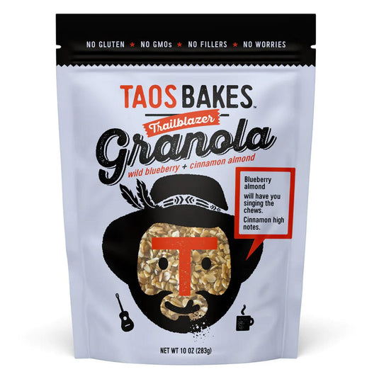 Taos Bakes Wild Blueberry + Cinnamon Almond Granola