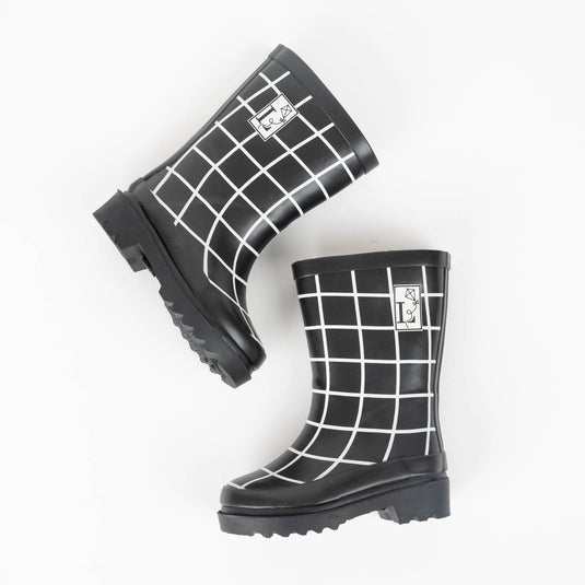 Trafalgar Black Rain Boot by London Littles