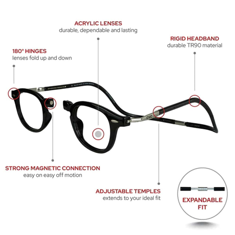 Load image into Gallery viewer, Clic Readers Vintage Expandable Glasses
