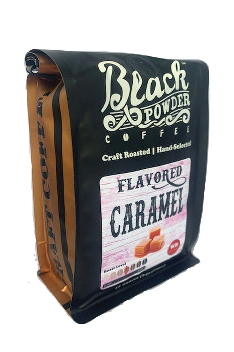 Load image into Gallery viewer, Caramel Flavored Coffee by Black Powder Coffee

