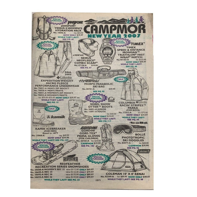 Campmor Retro Paper Catalog