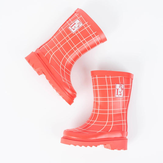 King's Cross Red Rain Boot by London Littles