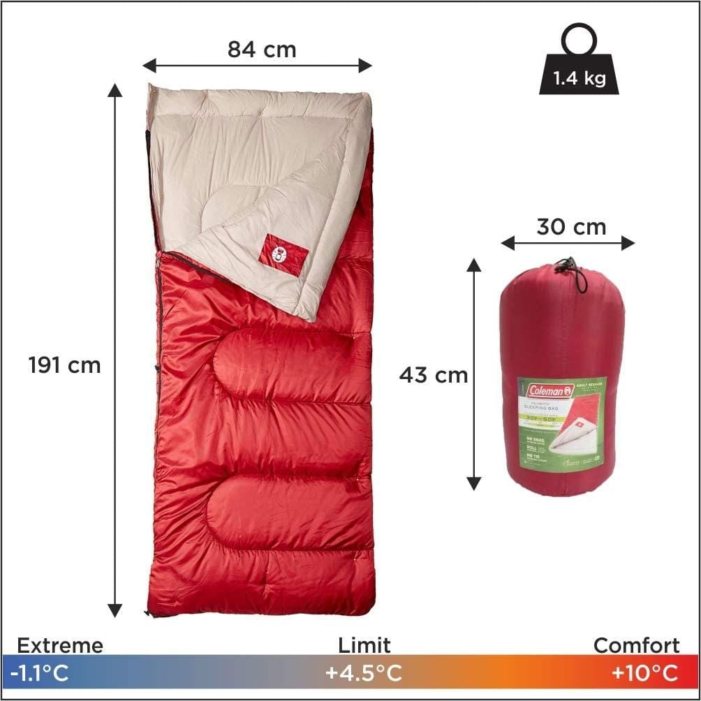 Coleman Palmetto Cool Weather Sleeping Bag – Campmor