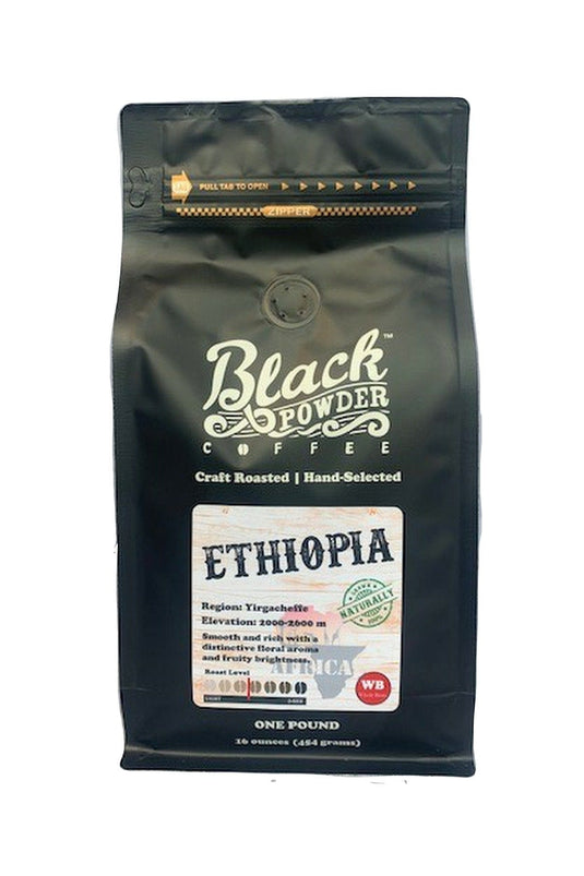 Ethiopian Limmu | Naturally Grown | Med-Light Roast by Black Powder Coffee