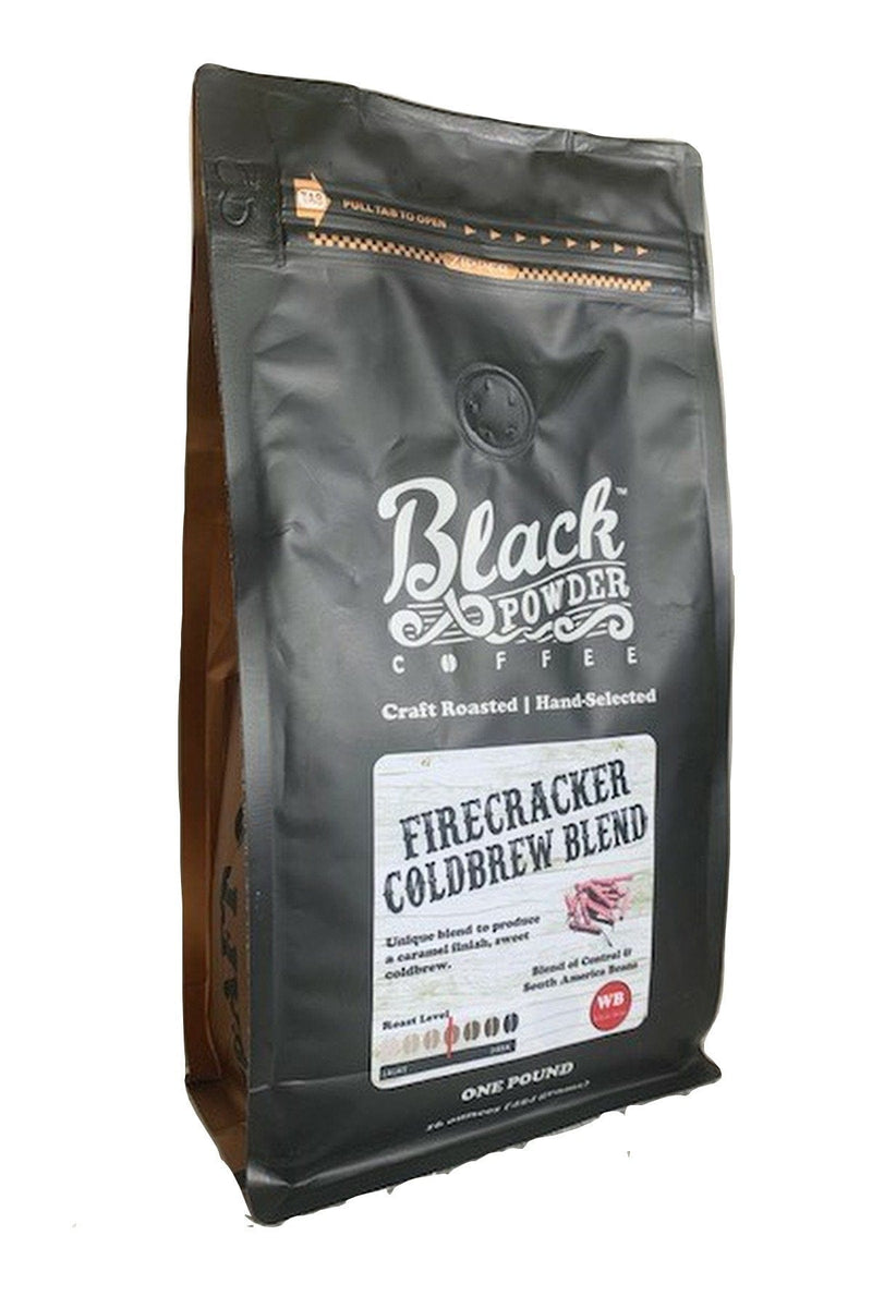 Load image into Gallery viewer, Firecracker Cold Brew Coffee Blend| Medium Roast by Black Powder Coffee
