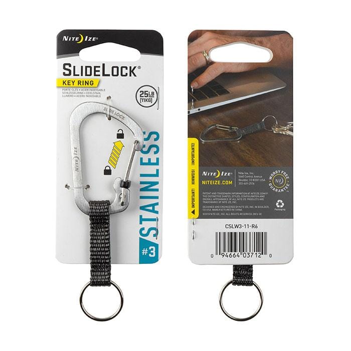 Load image into Gallery viewer, Nite Ize SlideLock Key Ring Stainless Steel
