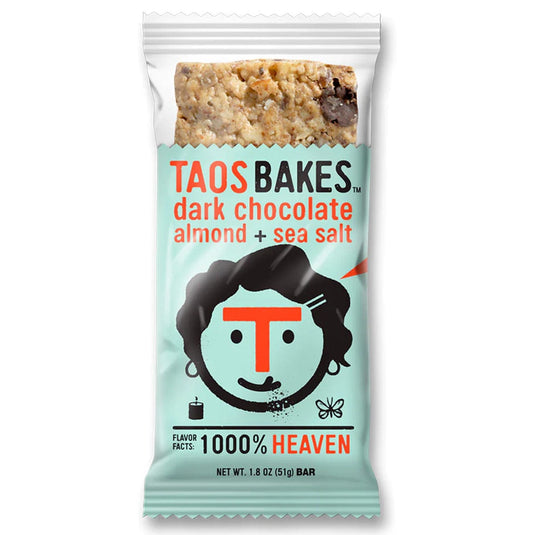 Taos Bakes Dark Chocolate Almond + Sea Salt Bar