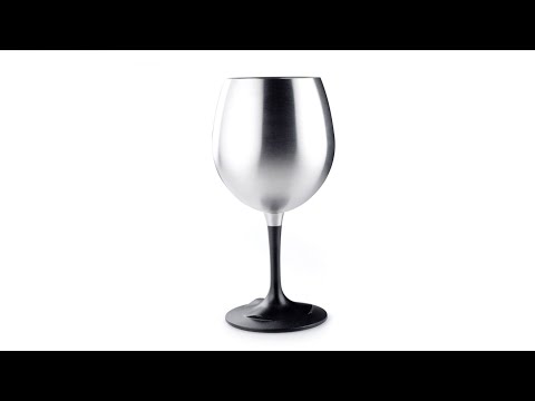 Load and play video in Gallery viewer, GSI Outdoors Glacier Stainless Nesting Red Wine Glass
