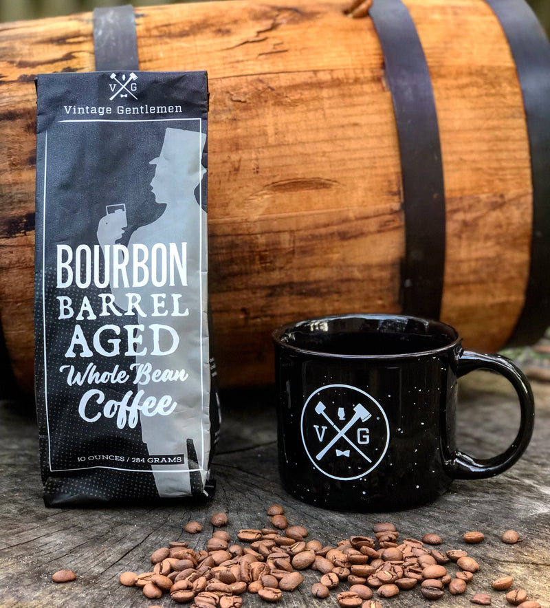 Load image into Gallery viewer, Bourbon Barrel Aged Coffee- 10oz Bag by Vintage Gentlemen
