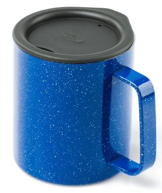 GSI Outdoors Glacier Stainless 10 Fl. Oz. Camp Cup- Blue Speckle