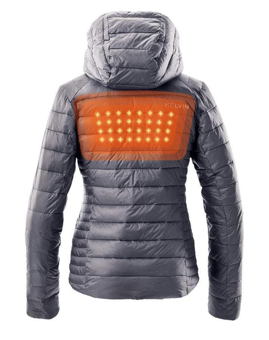Aura Women's Heated Jacket | Graphite Grey by Kelvin Coats