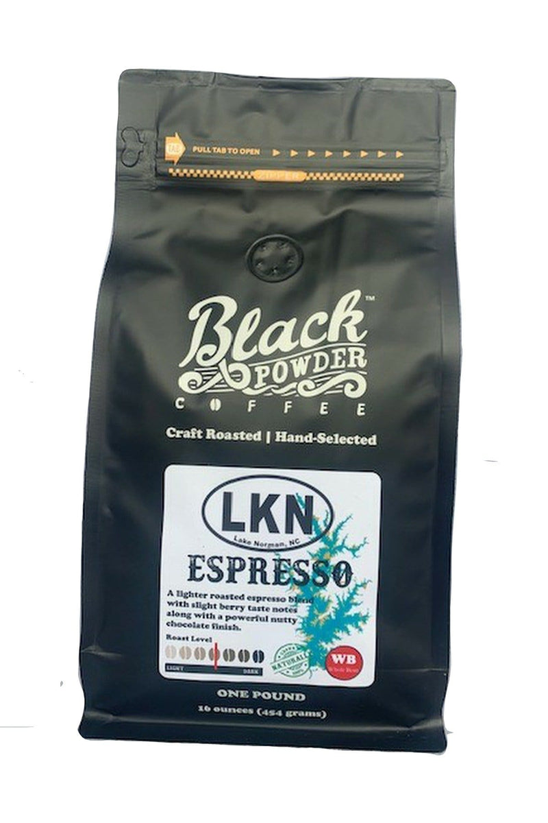 Load image into Gallery viewer, LKN Espresso Blend Coffee by Black Powder Coffee
