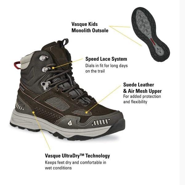 Load image into Gallery viewer, Vasque Breeze AT UltraDry Waterproof Hiking Boot - Kids
