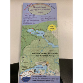 Adirondack Paddlers Map Newcomb Area & Upper Hudson Watershed