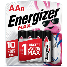Energizer Max Alkaline AA 8 pack