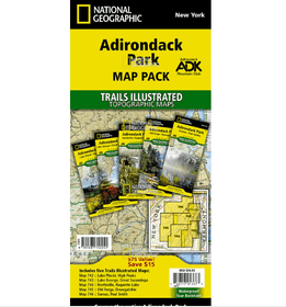 National Geographic Trails Illustrated Adirondack Park [Map Pack Bundle]