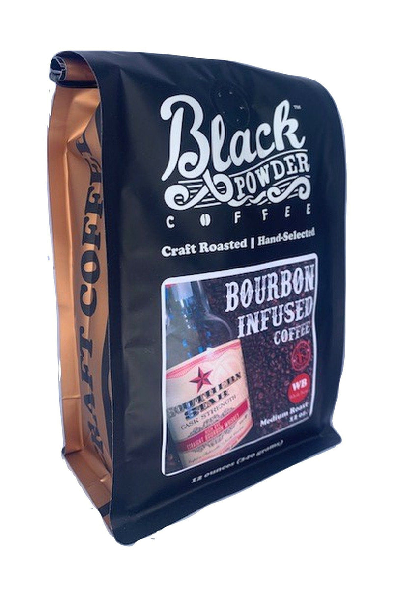 Load image into Gallery viewer, Bourbon Infused with Southern Star Bourbon | Medium Craft Roasted Coffee by Black Powder Coffee
