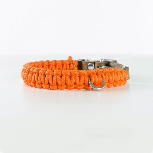 Touch of Leather Dog Collar - Pumpkin by Molly And Stitch US