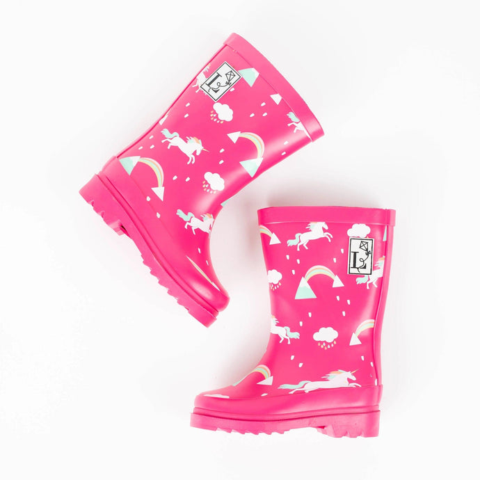 Factory Seconds - Unicorn Pink Rain Boot by London Littles