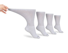 Men's Ultra-Soft Upper Calf Diabetic Socks (4 Pair) by DIABETIC SOCK CLUB