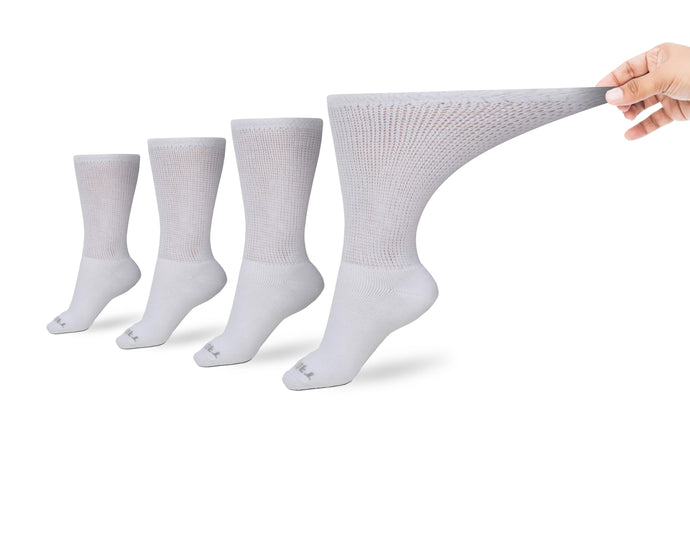 Women's Ultra-Soft Upper Calf Diabetic Socks (4 Pair) by DIABETIC SOCK CLUB