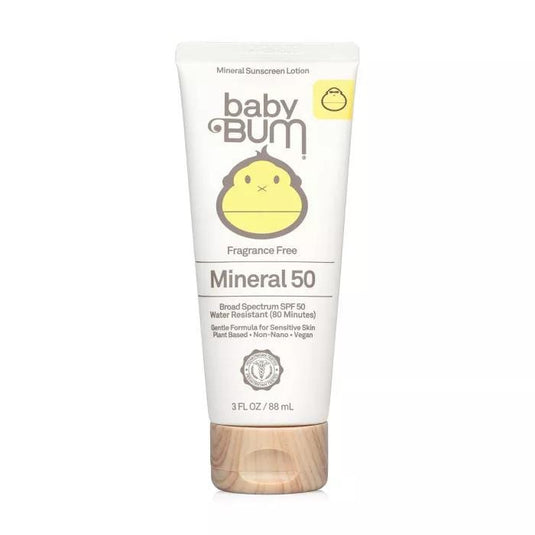 SunBum Baby Bum SPF 50 Mineral Sunscreen Lotion - Fragrance Free 3 oz